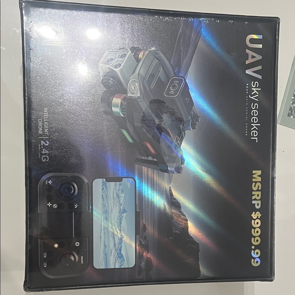 UAV Sky Seeker Drone with Controller - Black